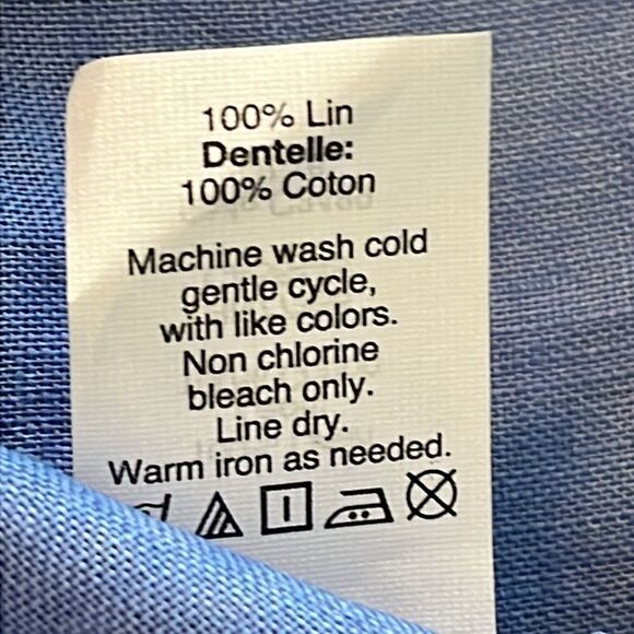 New! J. Crew Factory Linen Top Crochet Women's Size 2 Blue NWT - Picture 12 of 12